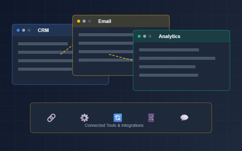 Business tools and systems working together